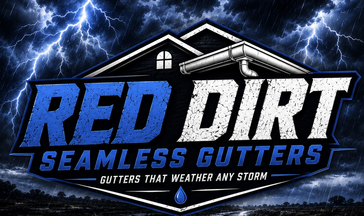 Red Dirt Seamless Gutters Oklahoma logo